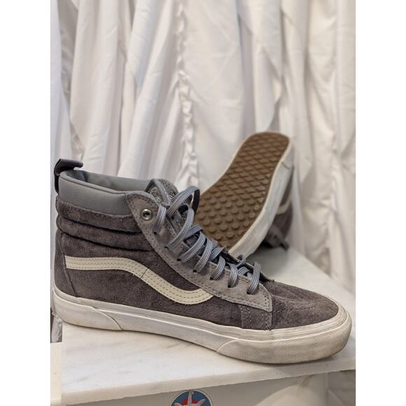 Vans Suede High Top Scotchgard (Rabbit/Frost Gray) Size Mens 6.5 Womens 8 UK 5.5 - Picture 4 of 10